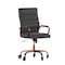 Flash Furniture Black LeatherSoft Roller Wheel Executive Chair GO-2286H-BK-RSGLD-RLB-GG - alternate 5